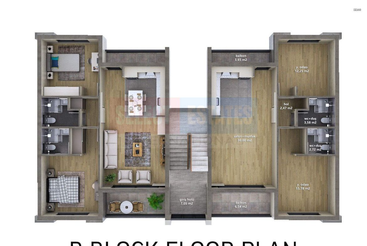 Alsancak Luxury Penthouse with Terrace