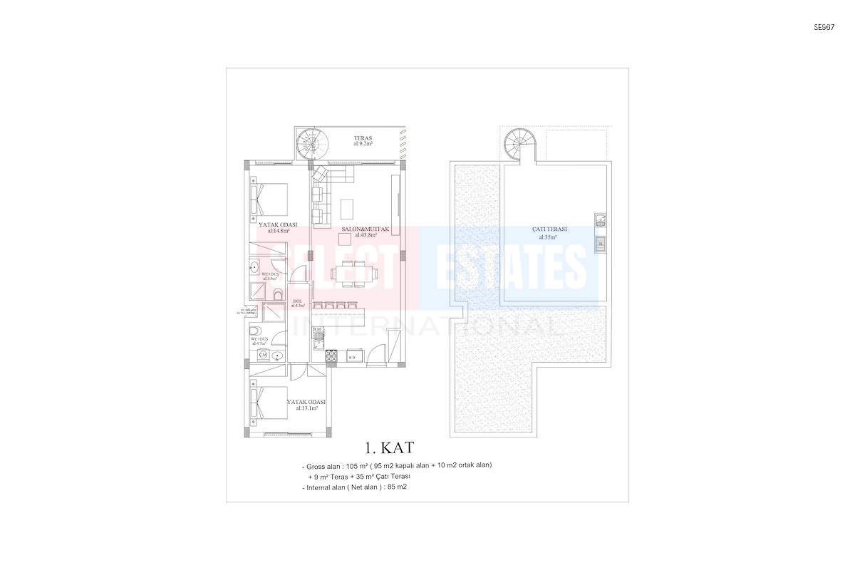 SE967_025 Yeni Boğaziçi Ready Luxury Penthouse