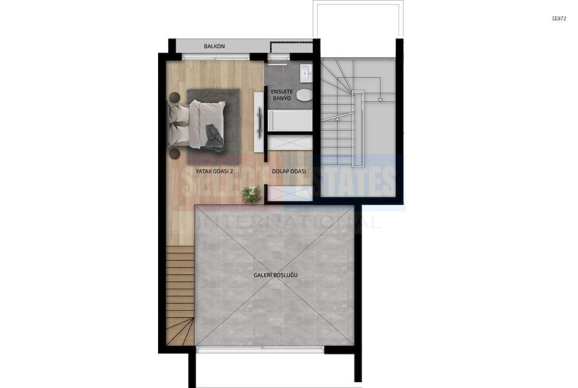 Duplex with Sea View in İskele