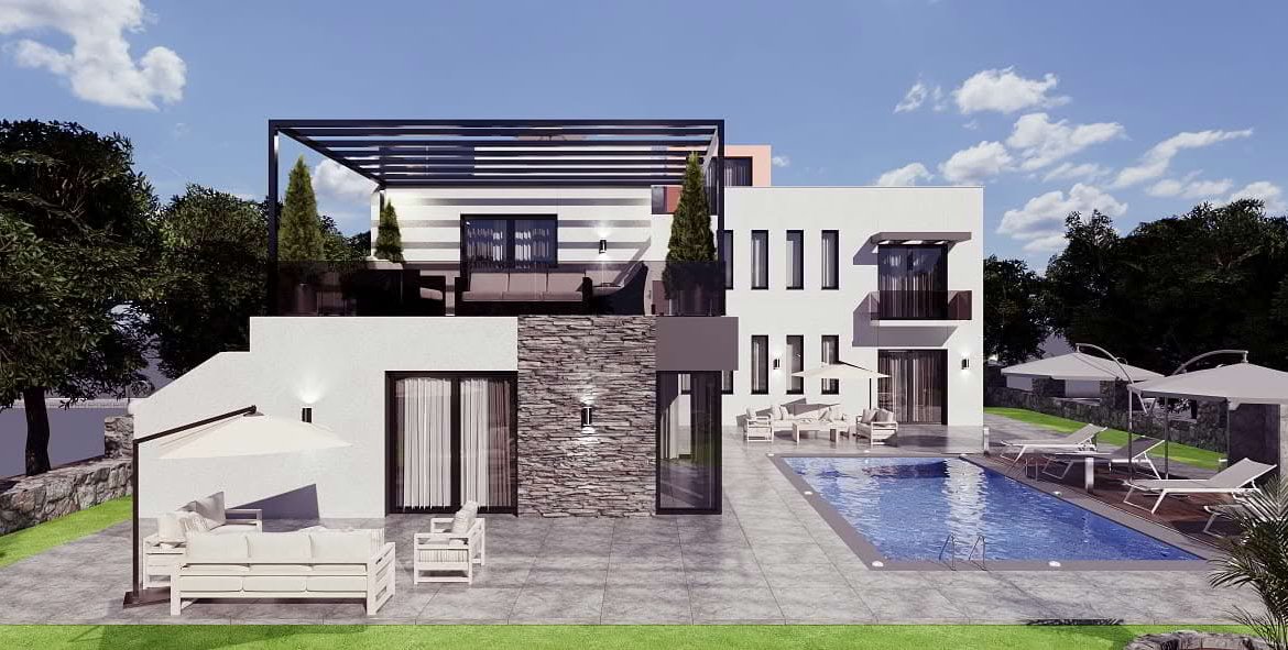 Luxury Detached Villa with Pool in Karşıyaka