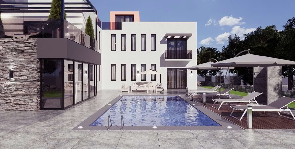 Luxury Detached Villa with Pool in Karşıyaka