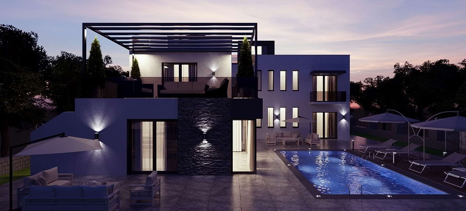 Luxury Detached Villa with Pool in Karşıyaka