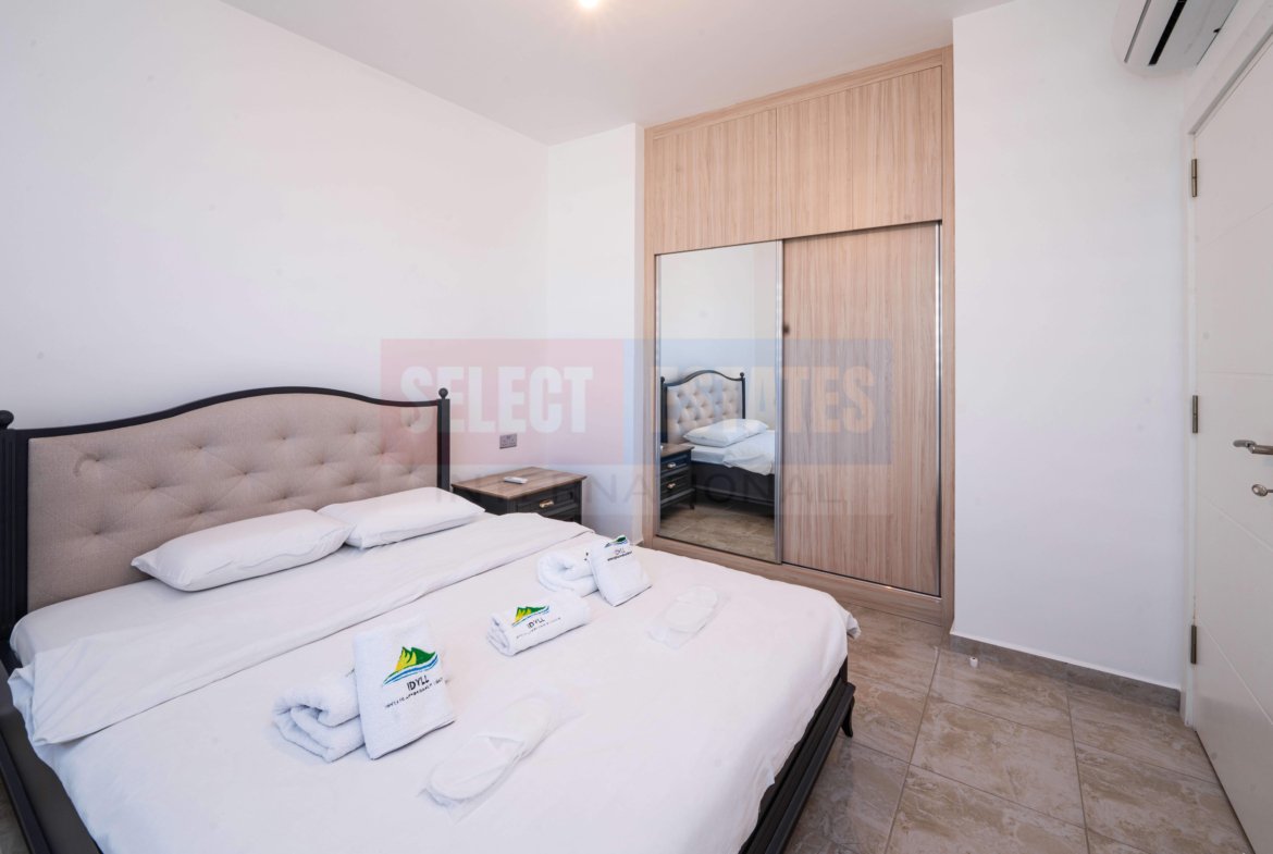In Esentepe, Immediate Delivery with Garden Flat
