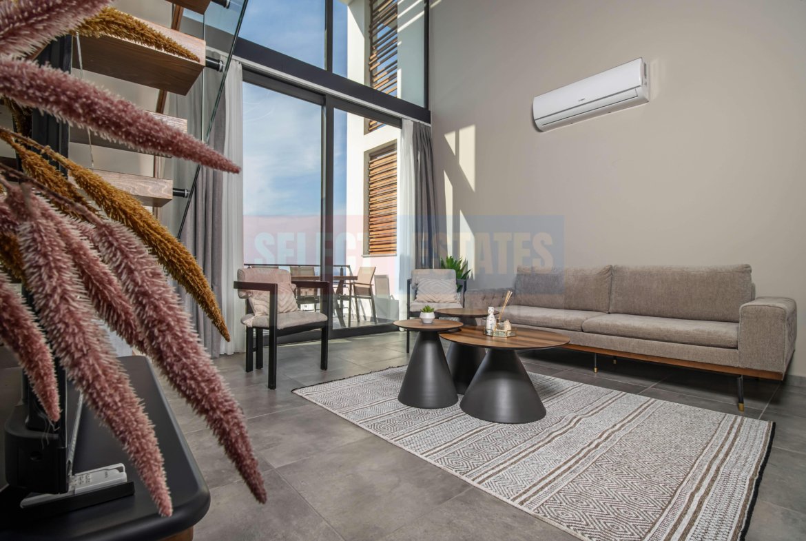 Furnished Loft Penthouse in Esentepe