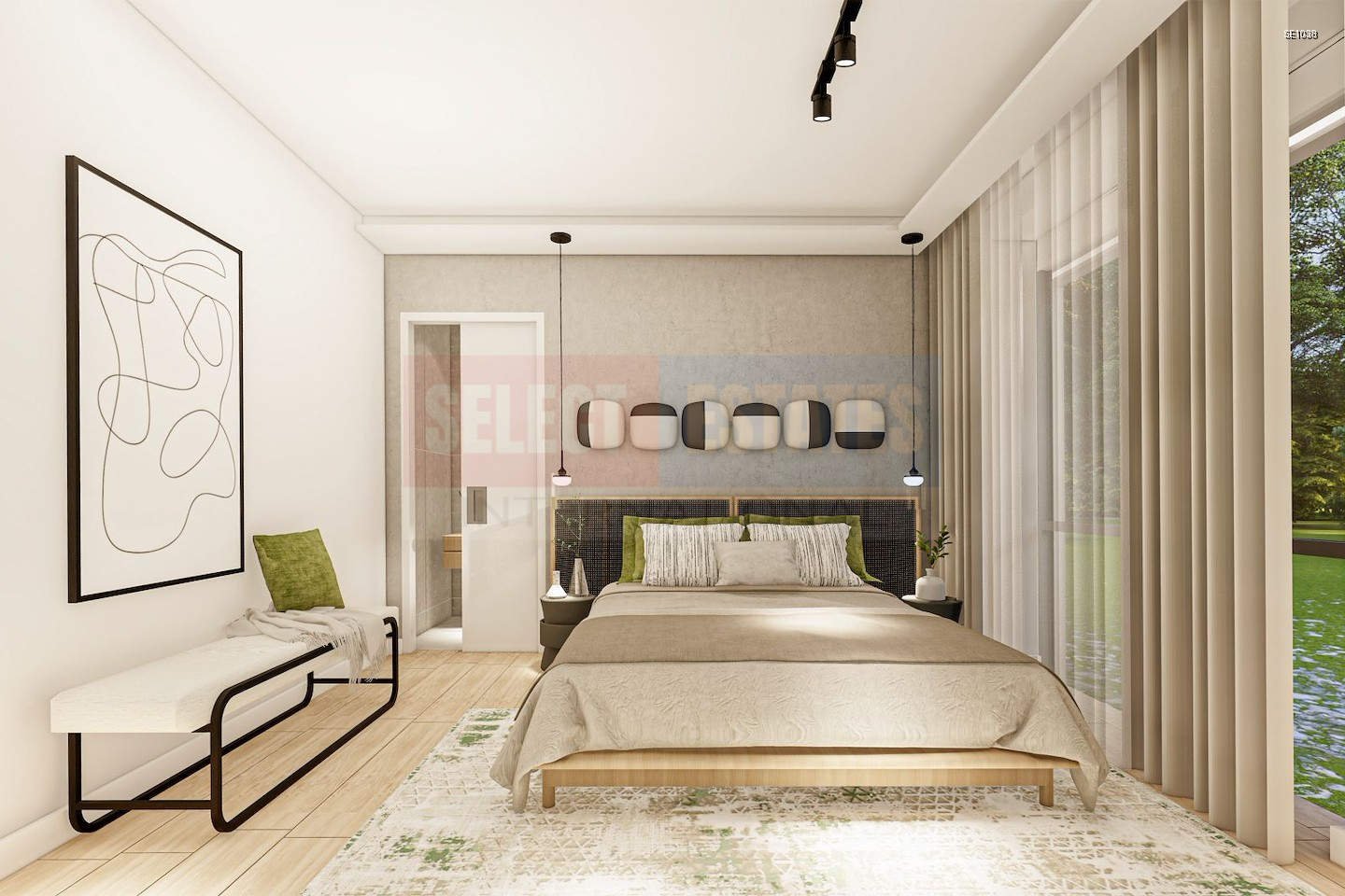 SE1038_004 Modern Garden Apartment in Tuzla
