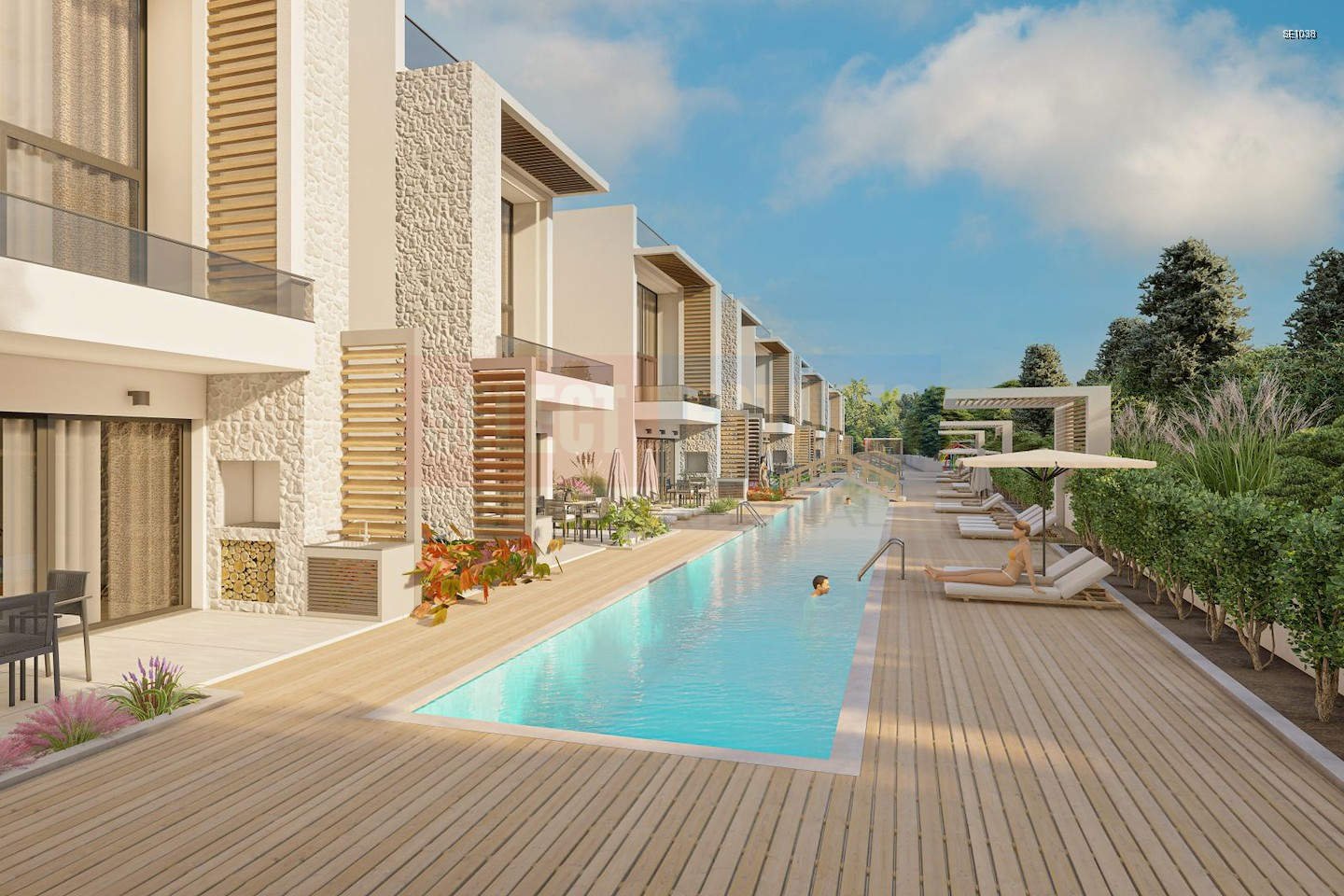 SE1038_016 Modern Garden Apartment in Tuzla