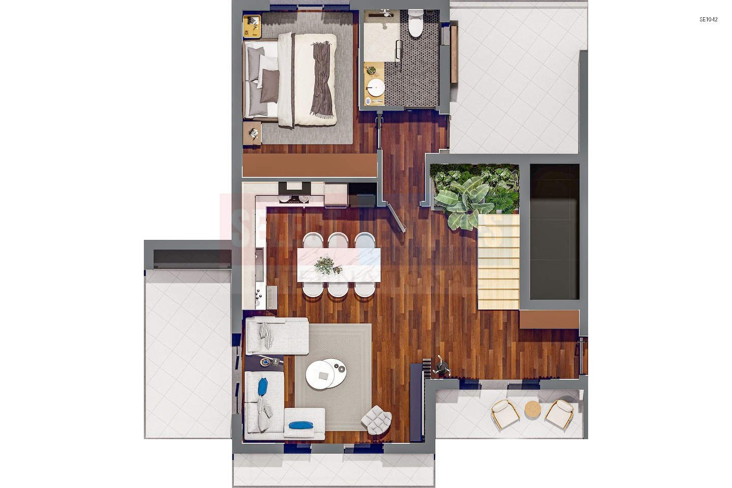SE1042_025 Modern Loft Penthouse in Yeni Boğaziçi