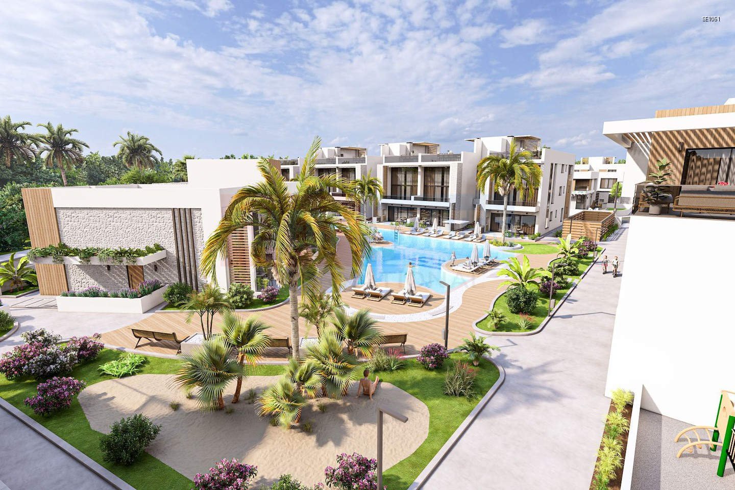 Modern Garden Apartment in Tuzla