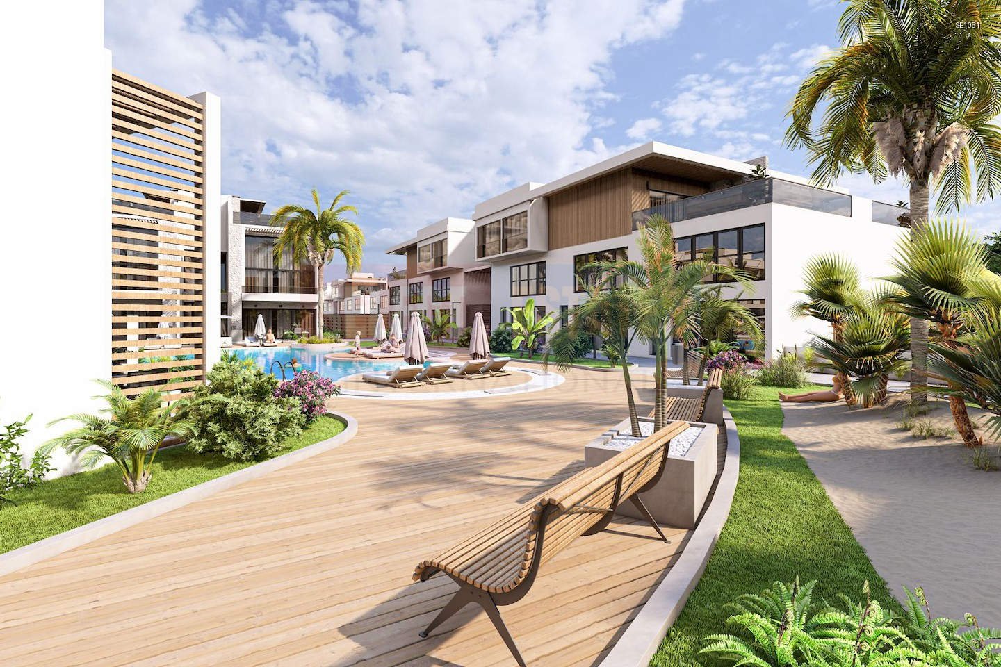Modern Garden Apartment in Tuzla