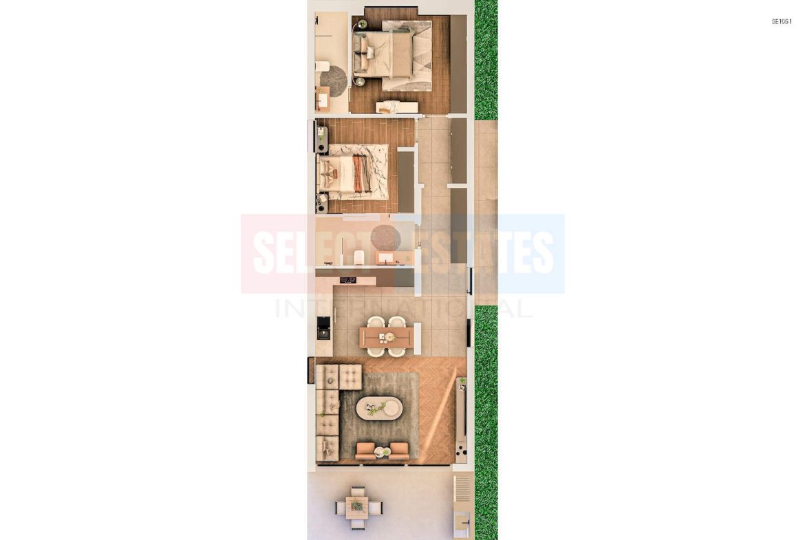 Modern Garden Apartment in Tuzla