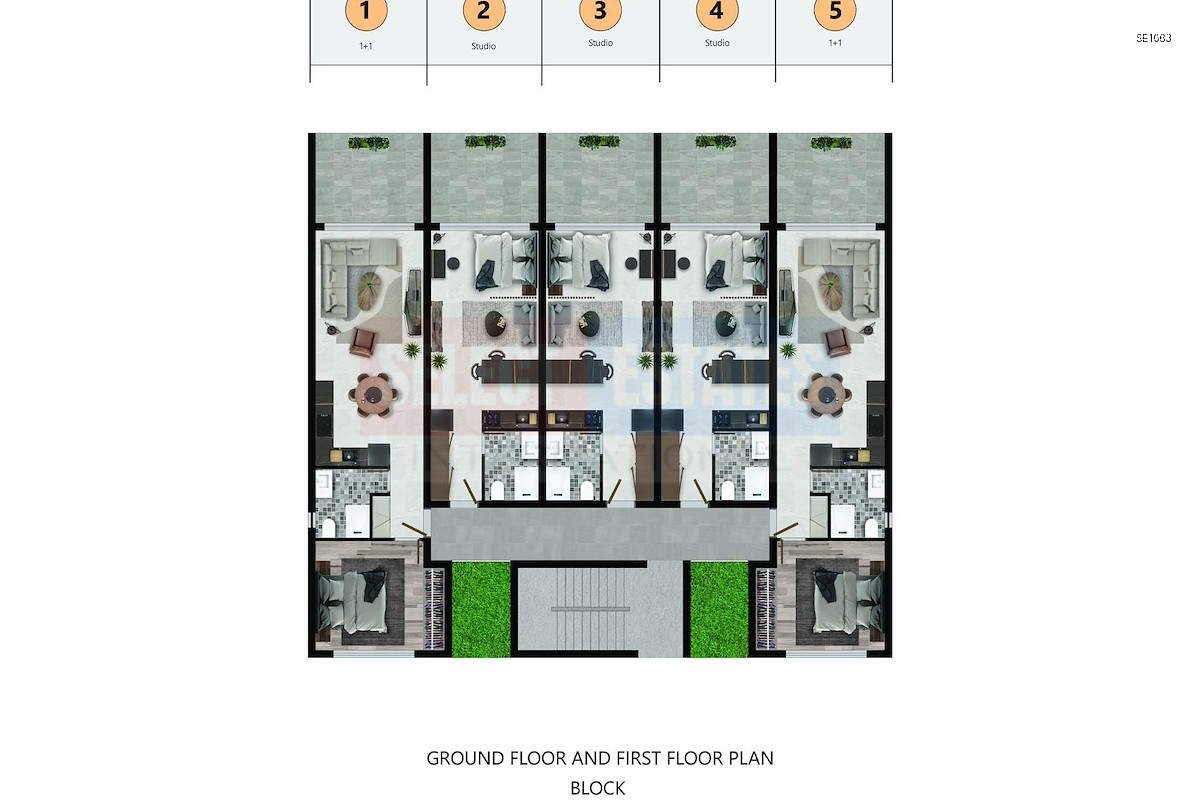 SE1063_017 Luxury Studio Apartment in Tatlısu