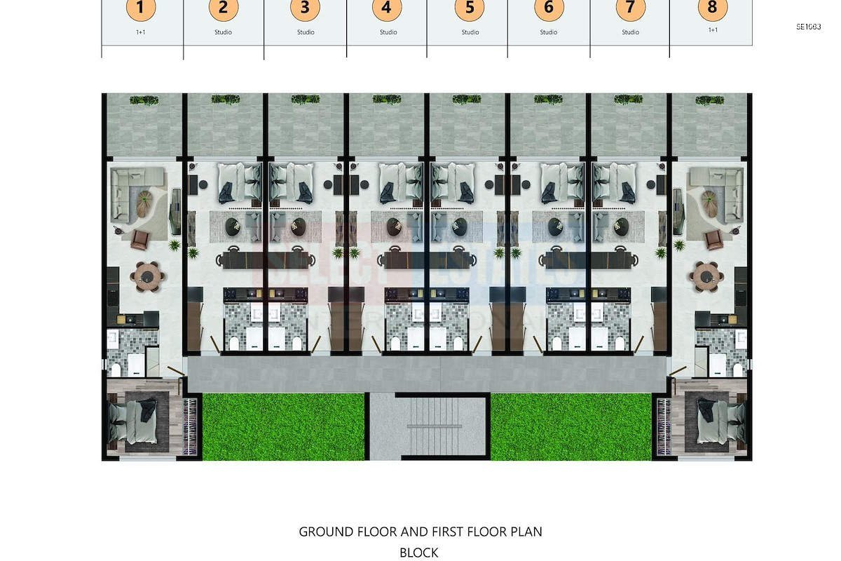 SE1063_018 Luxury Studio Apartment in Tatlısu