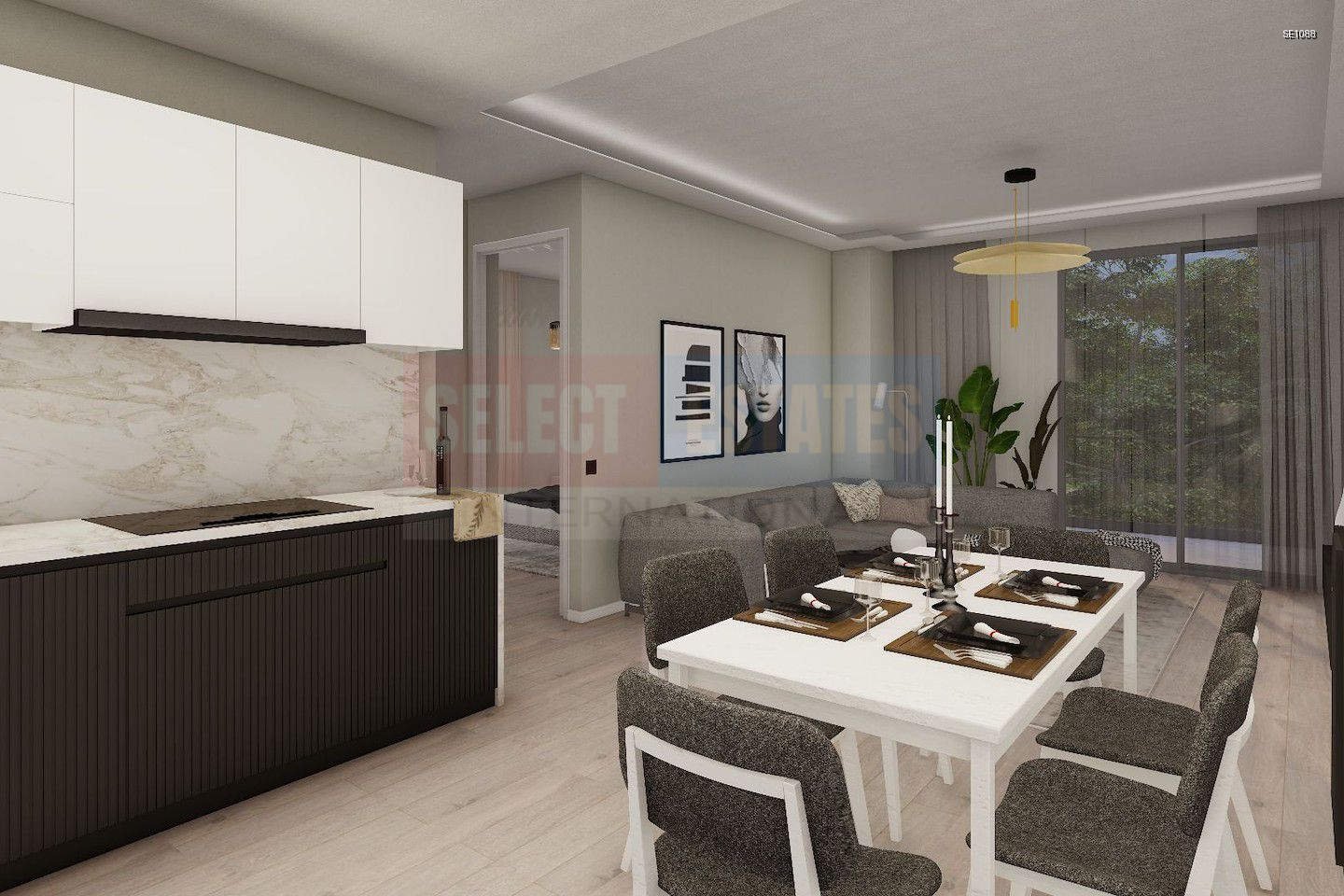 SE1088_001 Modern 2+1 Apartment in Tuzla