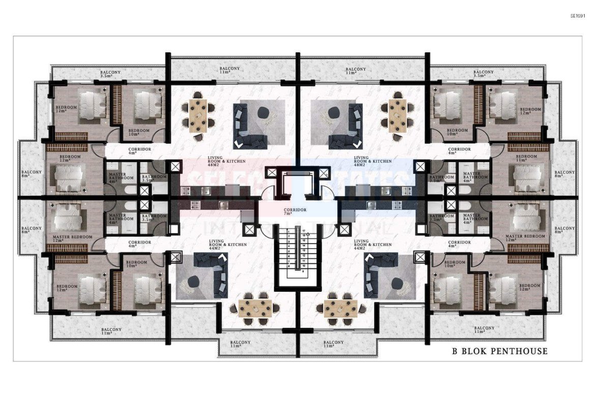 Modern Luxury Penthouse in Tuzla