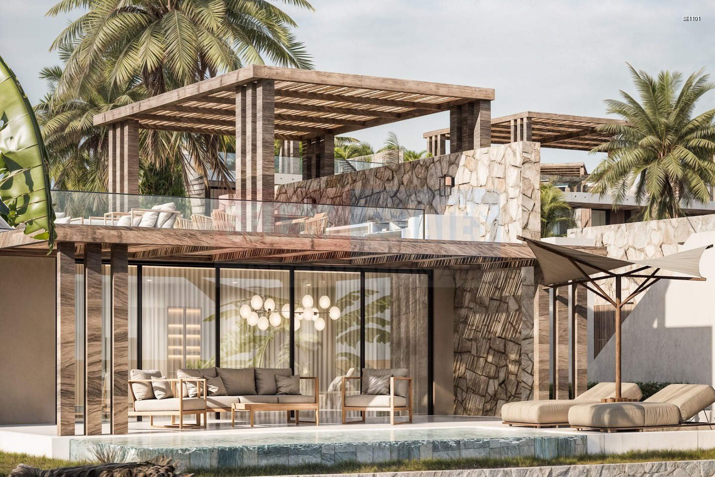 SE1101_001 Luxury Seafront Bungalow in Esentepe