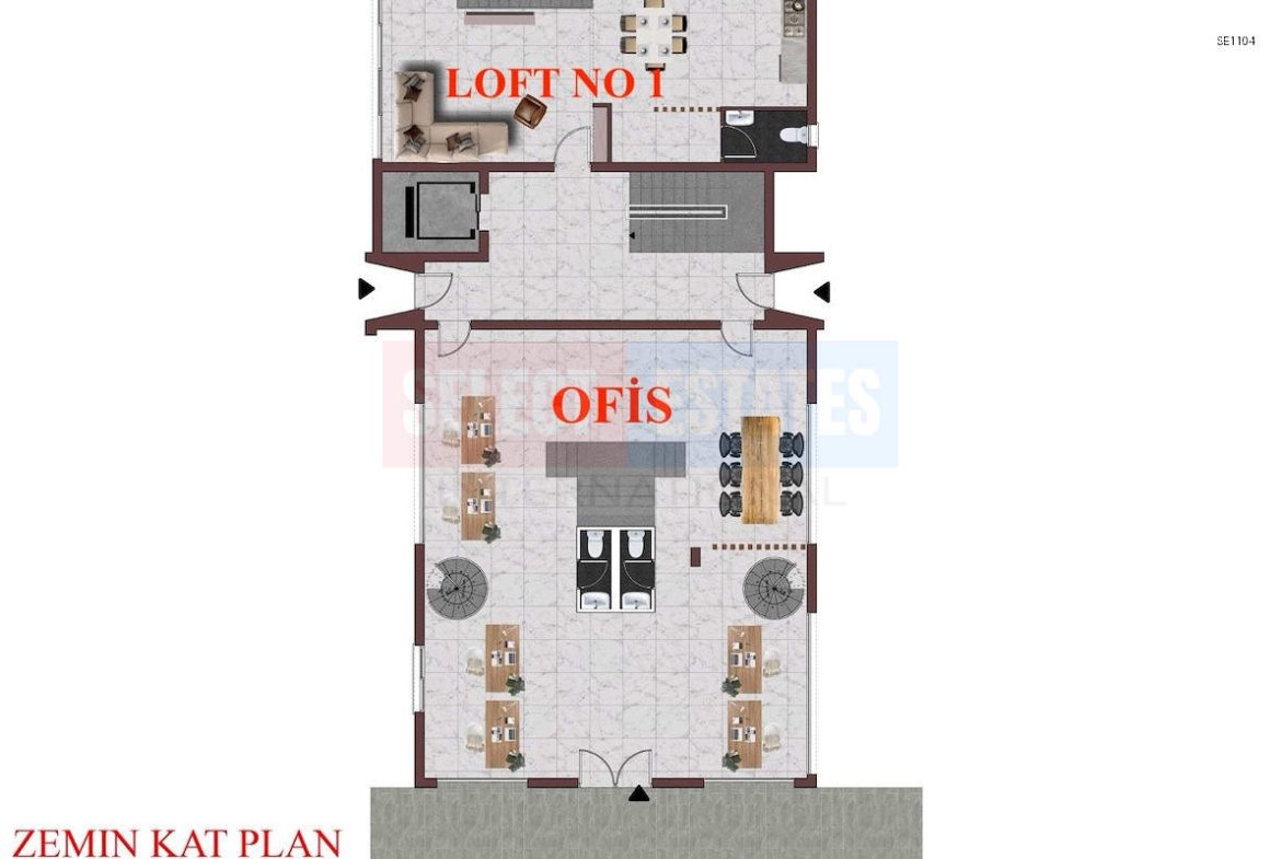 Immediate Delivery Loft Apartment in Alsancak