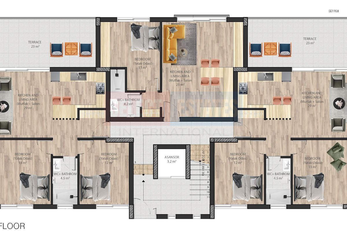 SE1108_008 Boutique Investment Apartment in Alsancak
