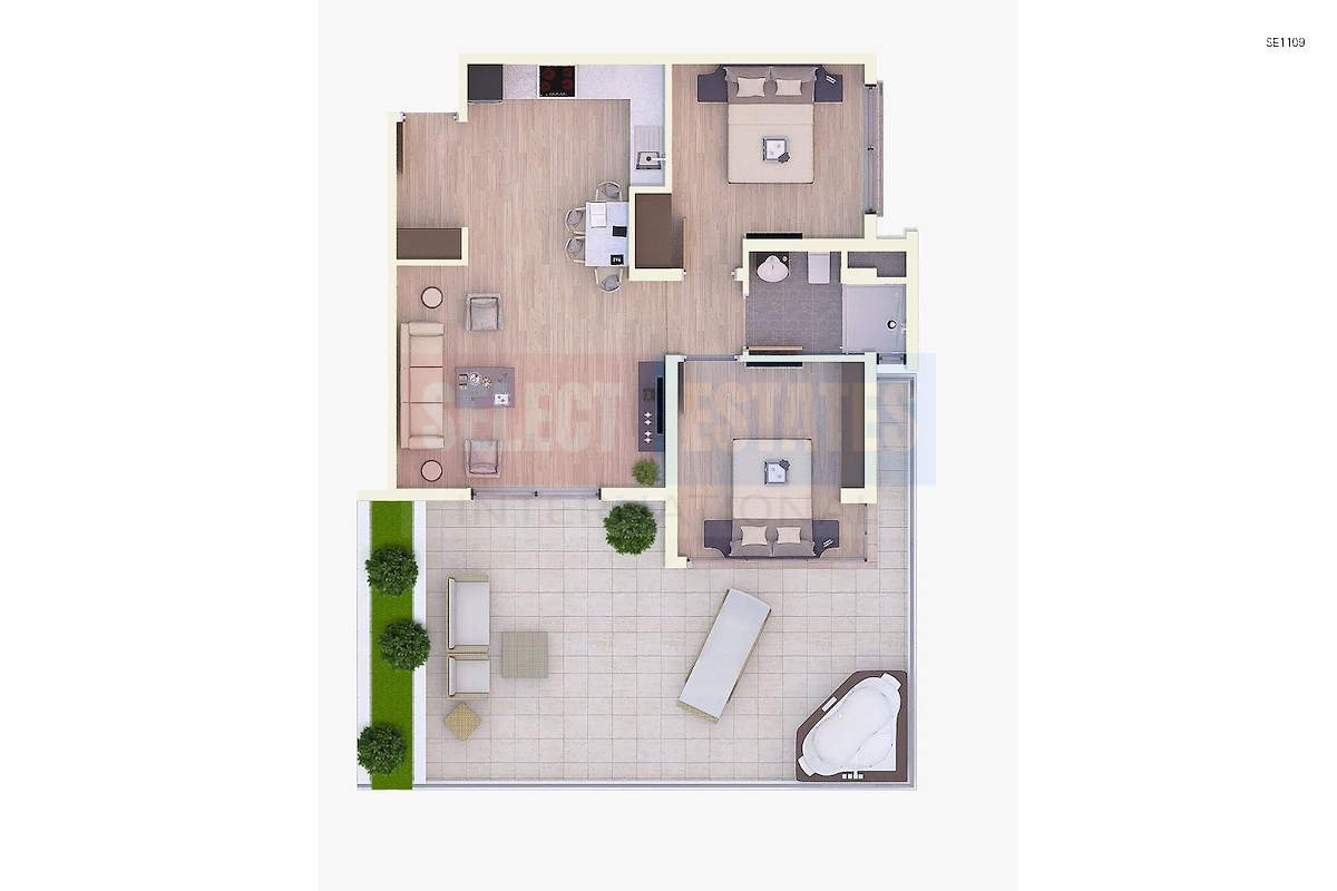 SE1109_033 İskele Long Beach Ready Apartment
