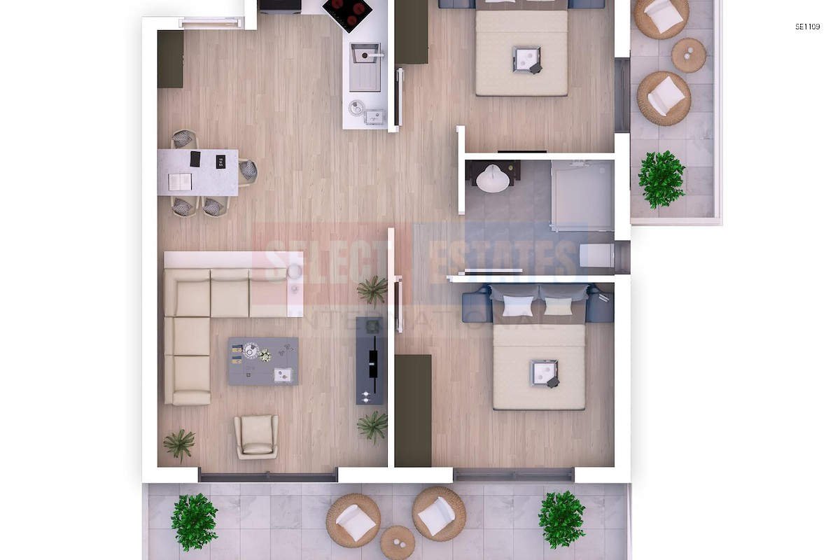 SE1109_034 İskele Long Beach Ready Apartment