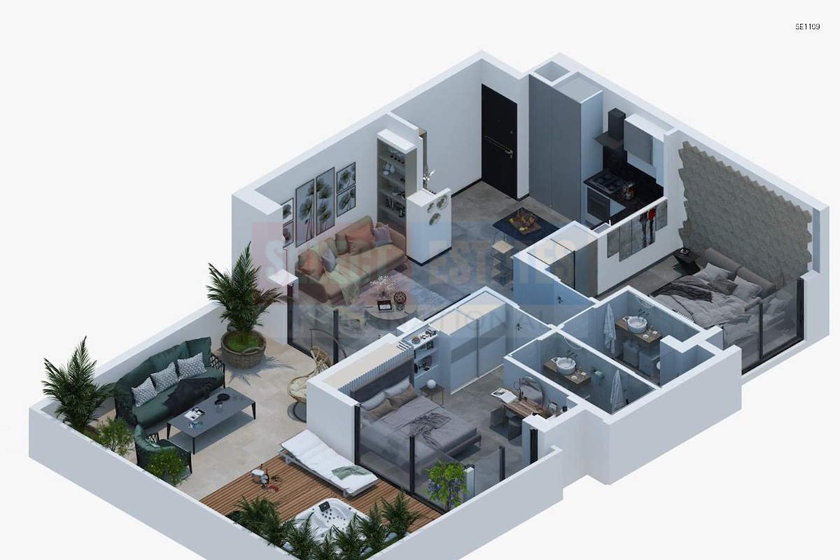 SE1109_039 İskele Long Beach Ready Apartment