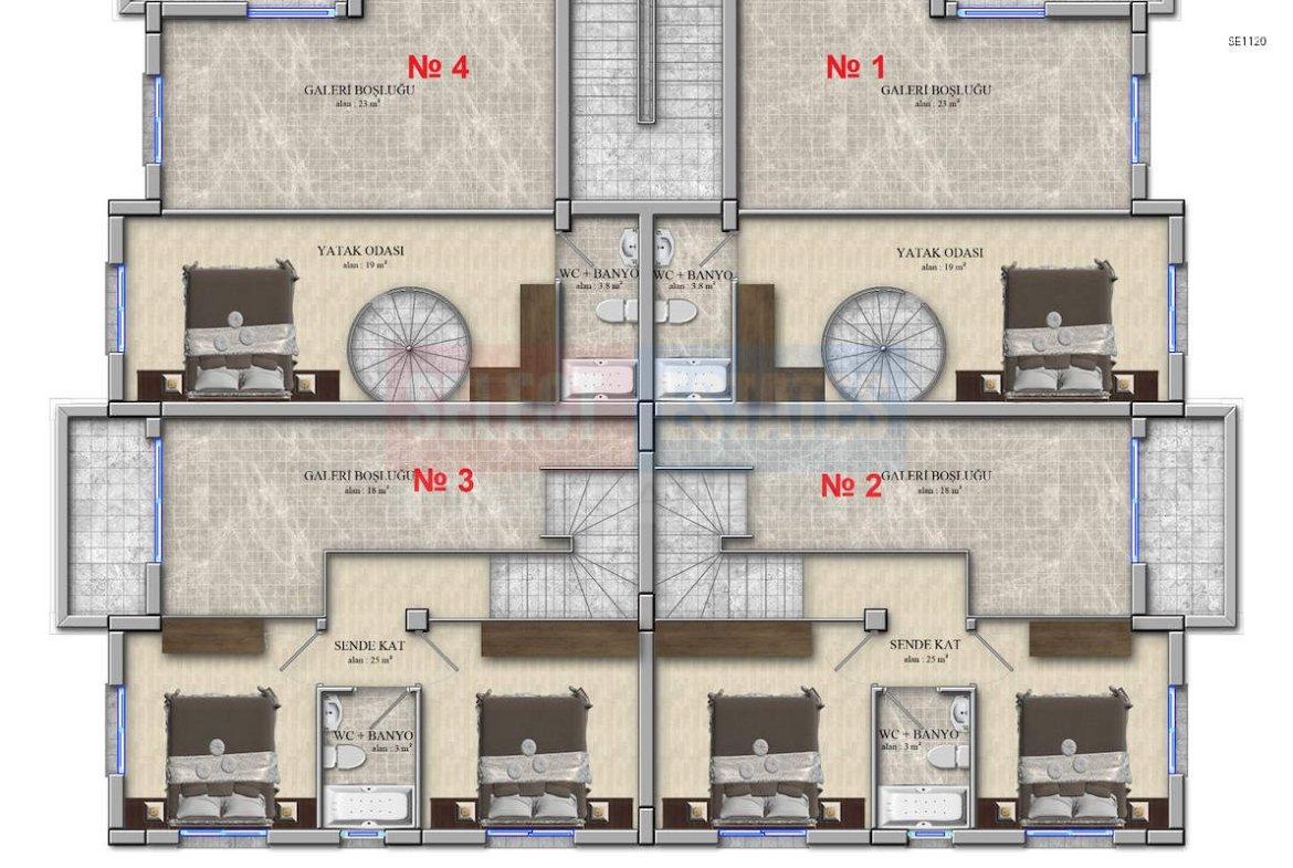Ready Duplex in Alsancak Center