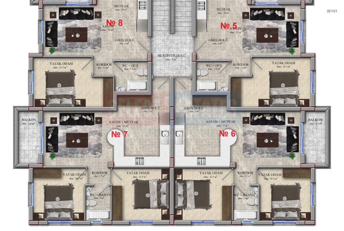 Ready Apartment in Alsancak Center