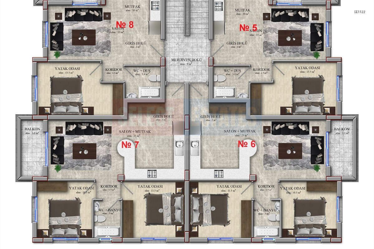 Ready to Move Apartment in Alsancak