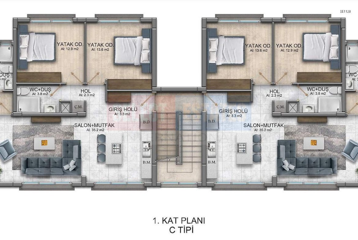 Luxury Penthouse with Sea View in Lapta
