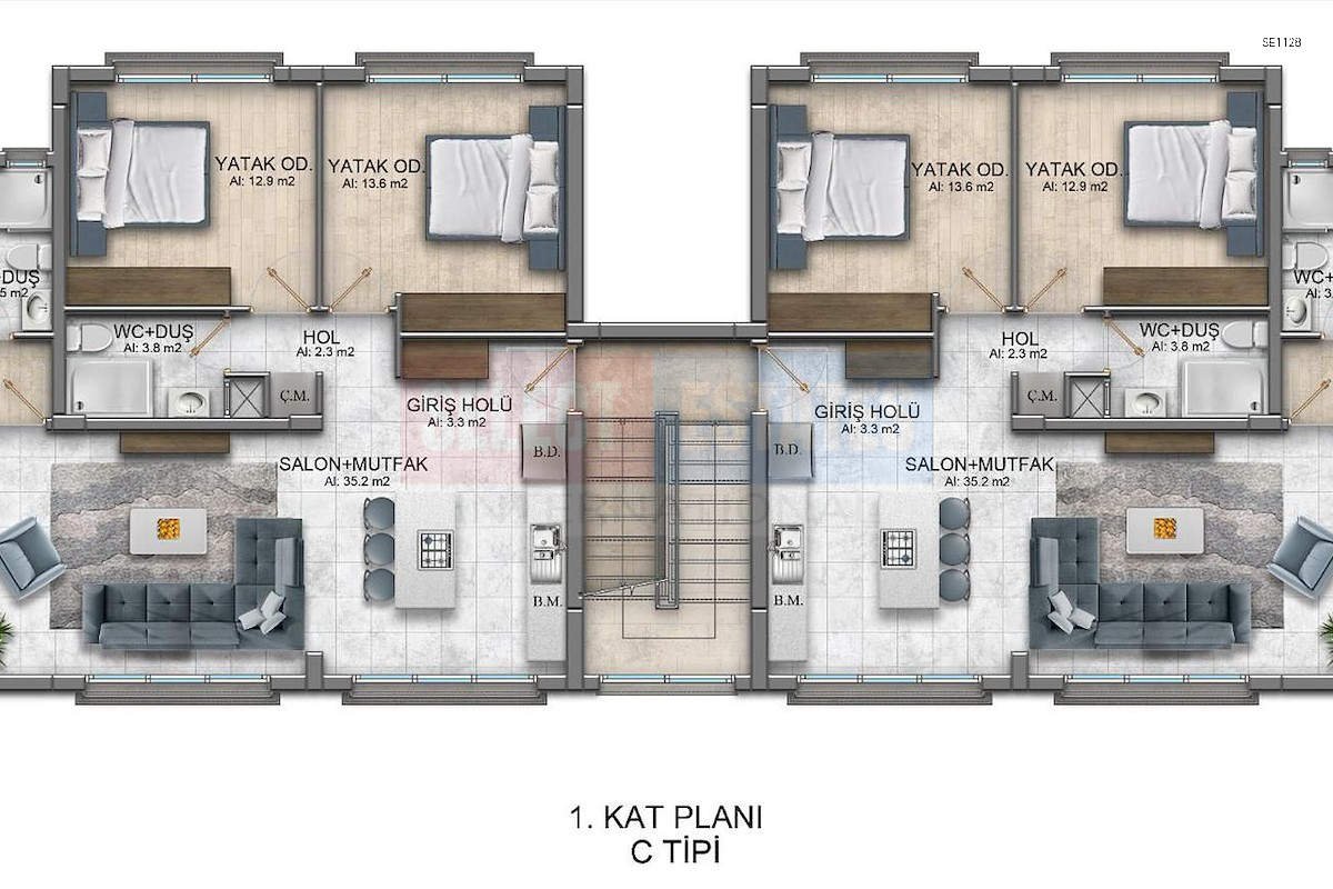 Luxury Penthouse with Sea View in Lapta