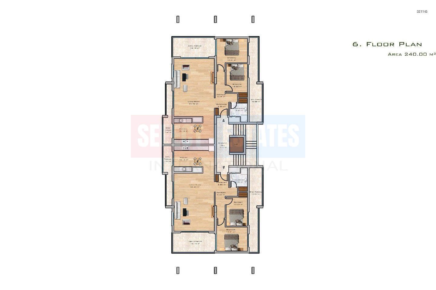 SE1145_017 Ready Luxury Penthouse in Kyrenia Center