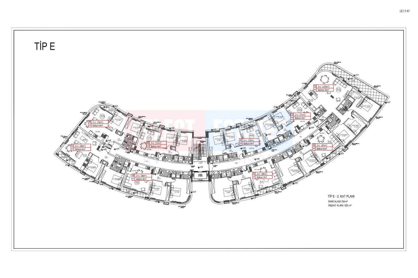 3+1 Ready Apartment in Girne Center