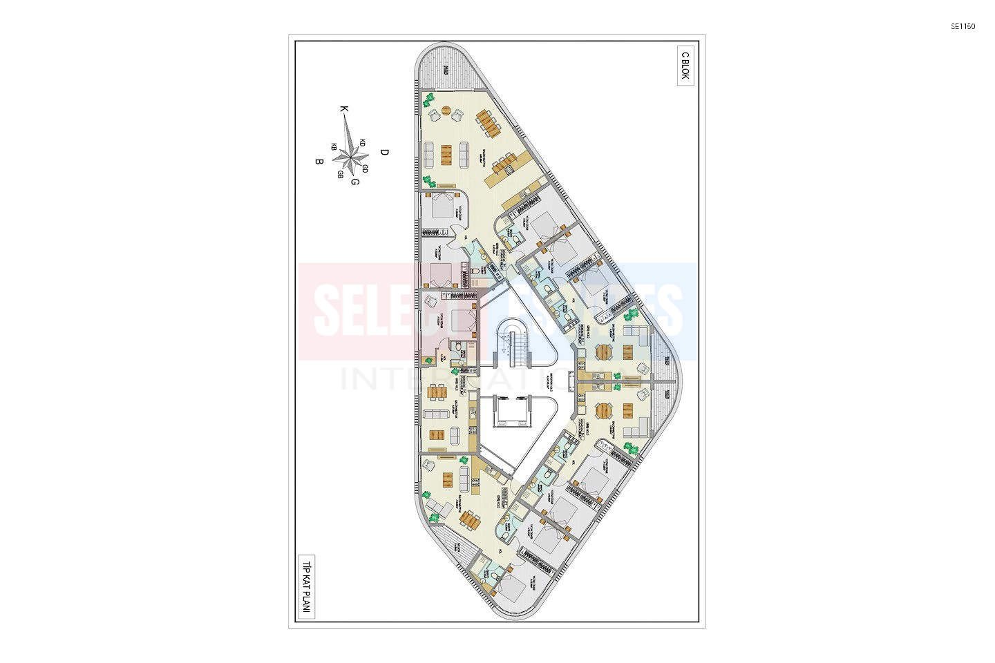 SE1150_037 Ready Luxury Apartment in Kyrenia Center