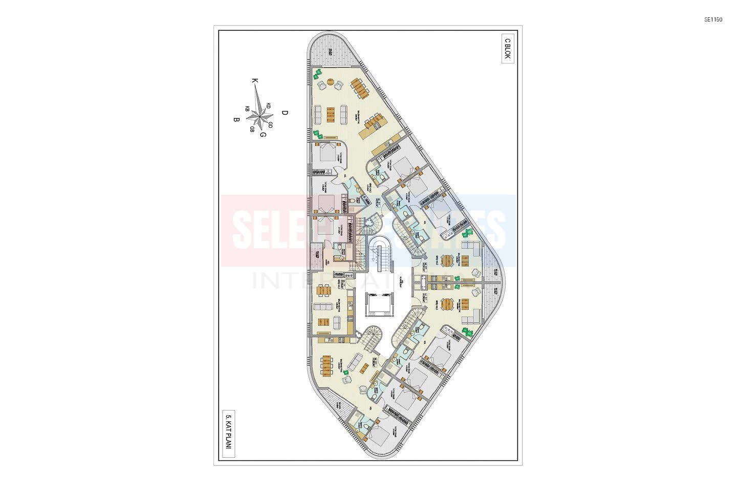 SE1150_038 Ready Luxury Apartment in Kyrenia Center