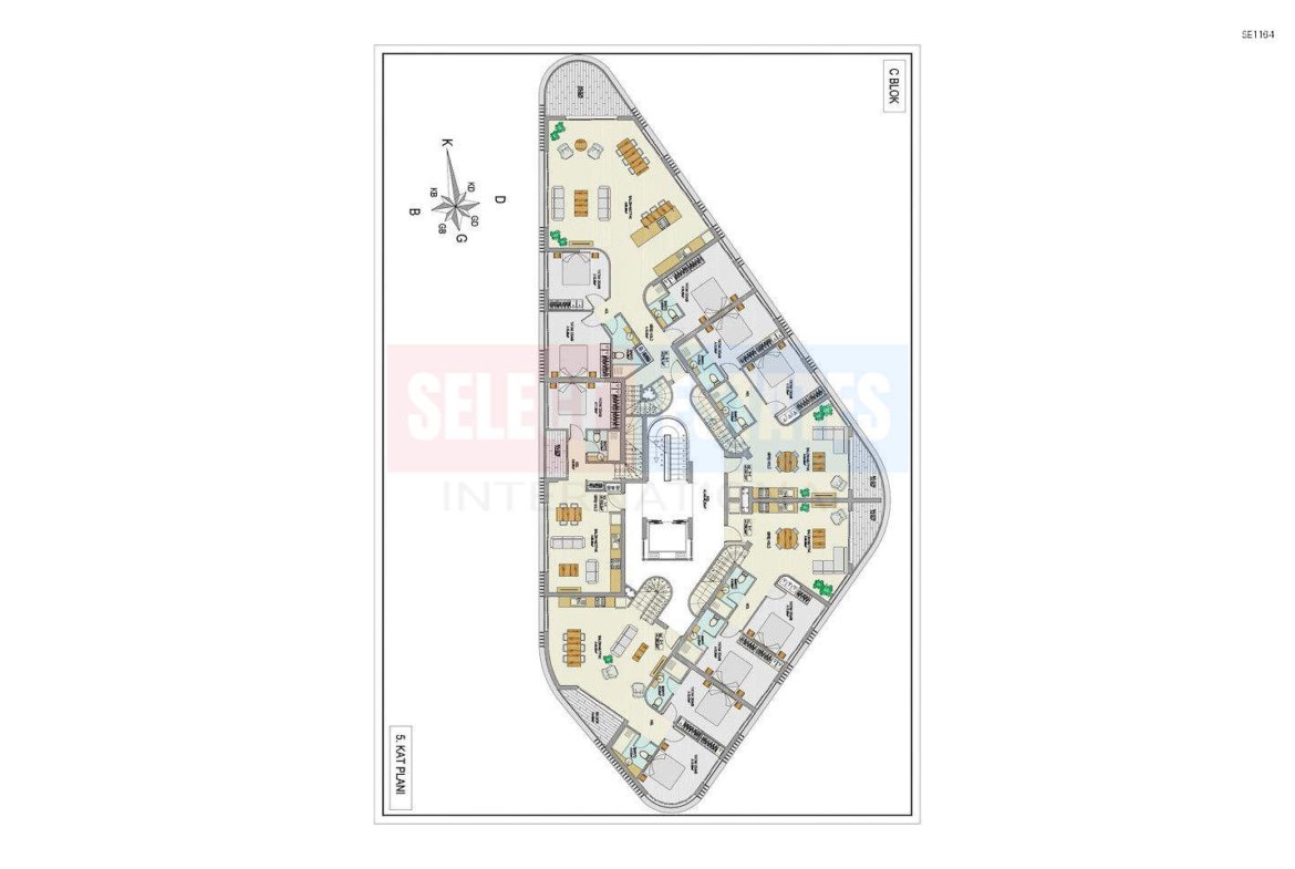 Ready 3+1 Apartment in Kyrenia Center