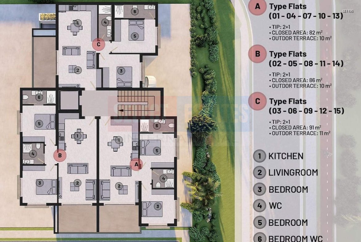 Luxury Apartment Ready for Delivery in Kumsal
