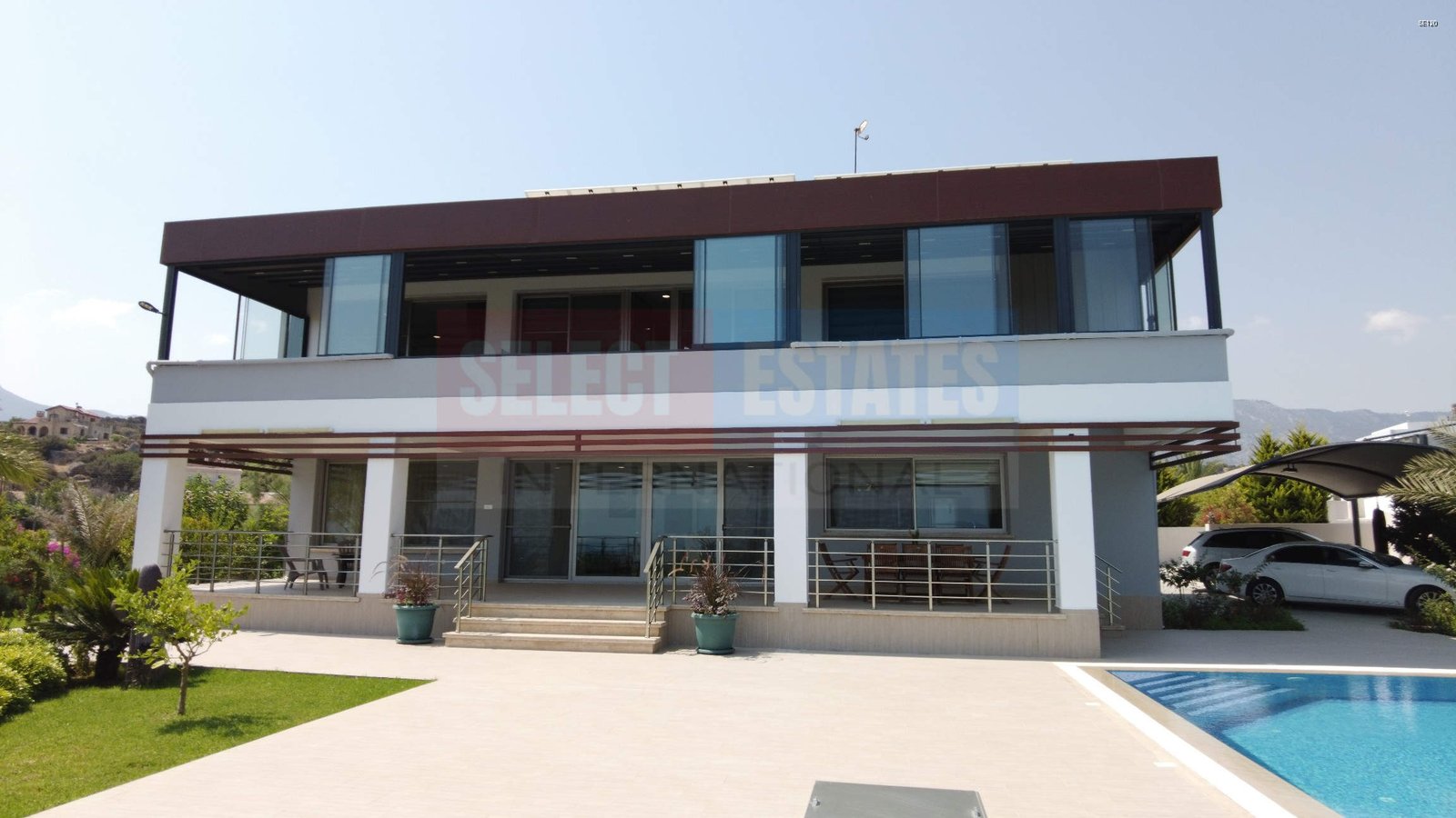Beach front luxury villa