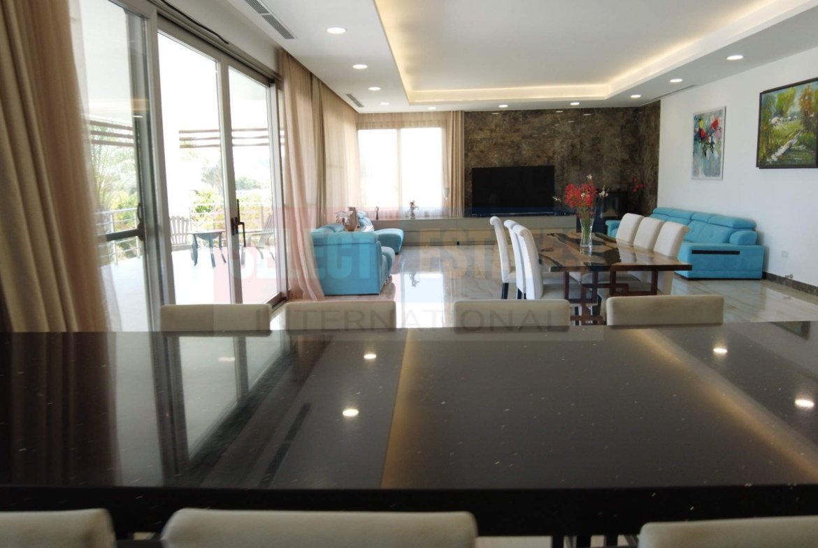 Beach front luxury villa