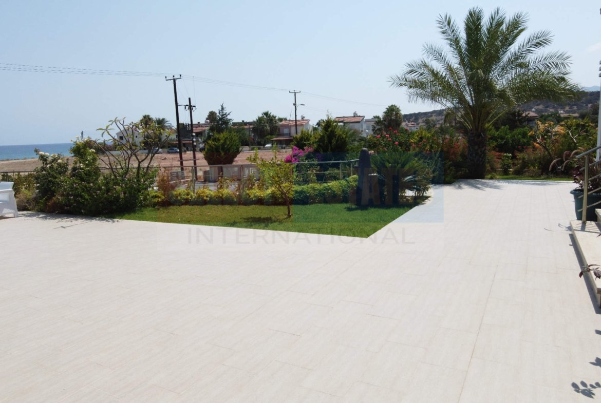 Beach front luxury villa