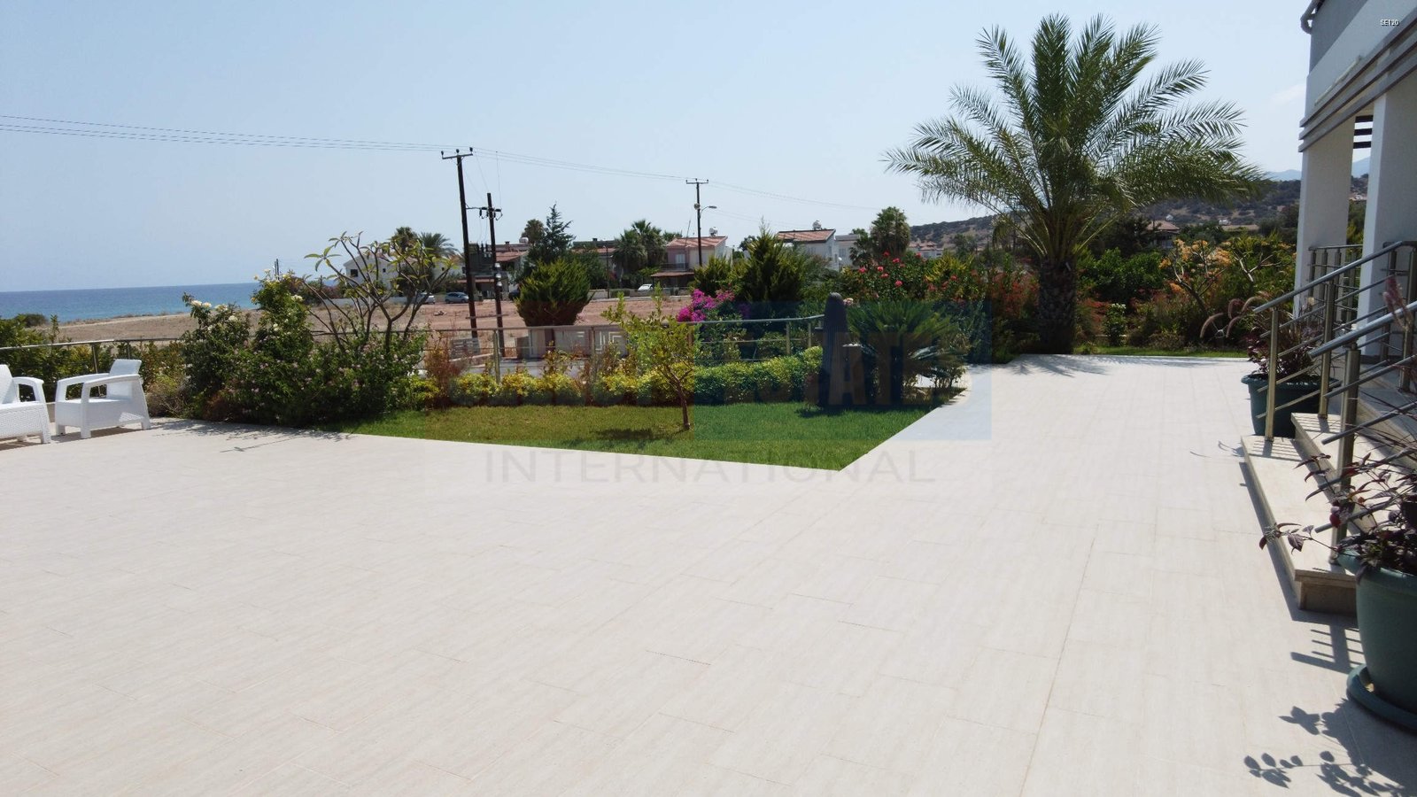 Beach front luxury villa