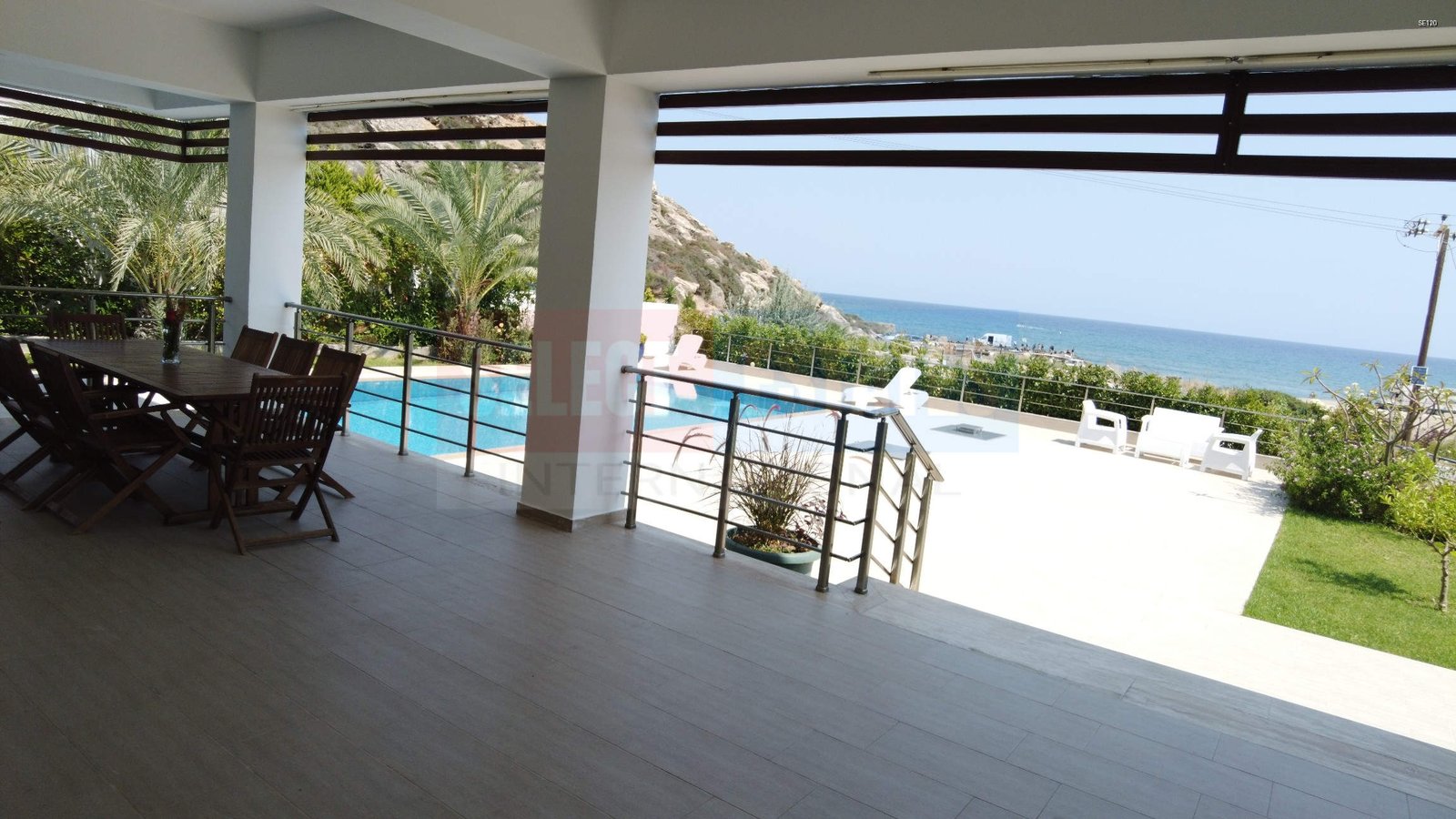 Beach front luxury villa