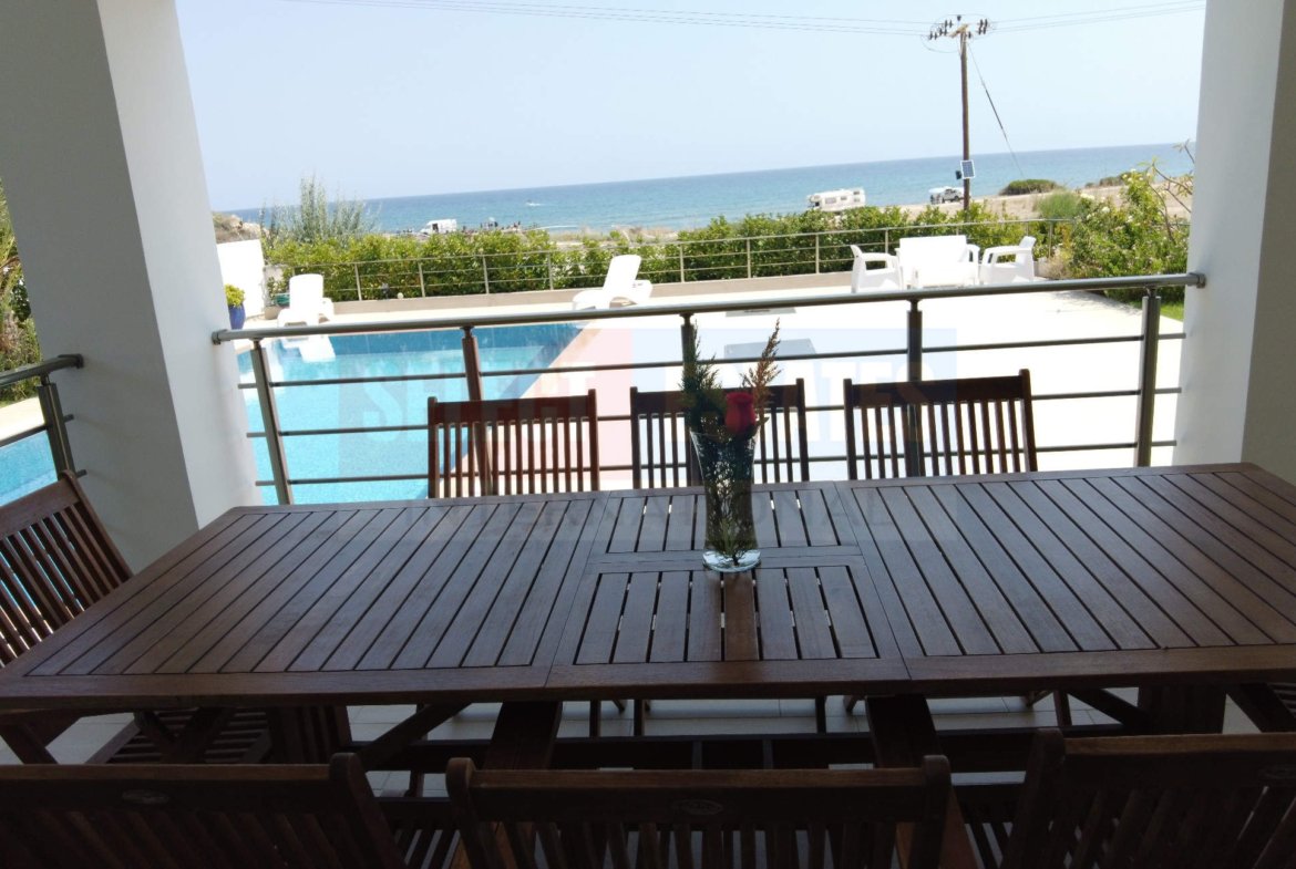 Beach front luxury villa