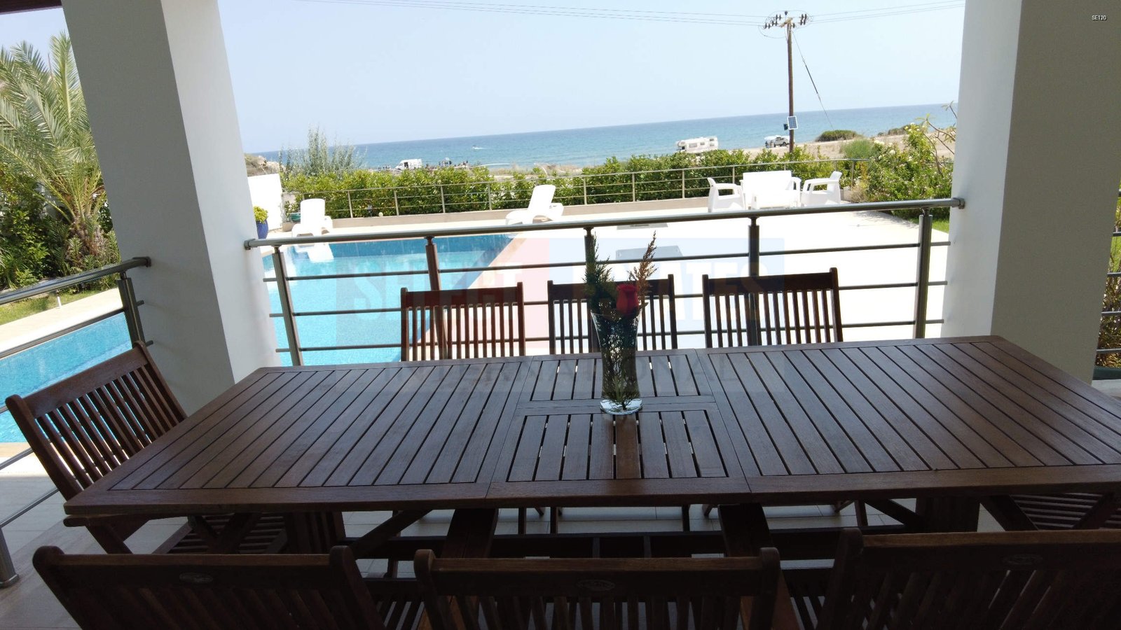 Beach front luxury villa