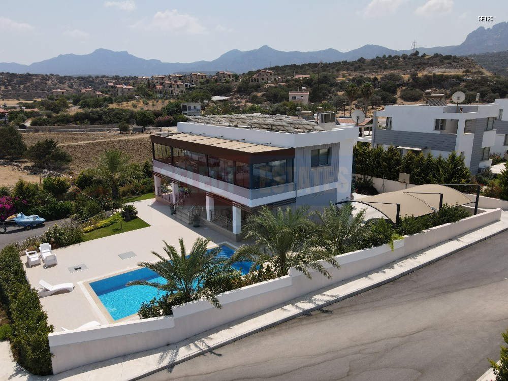 Beach front luxury villa