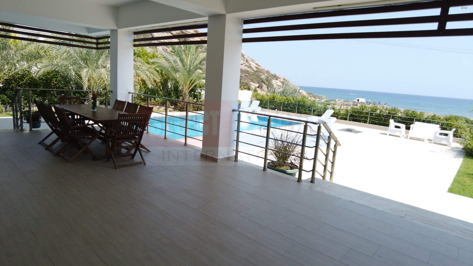 Beach front luxury villa