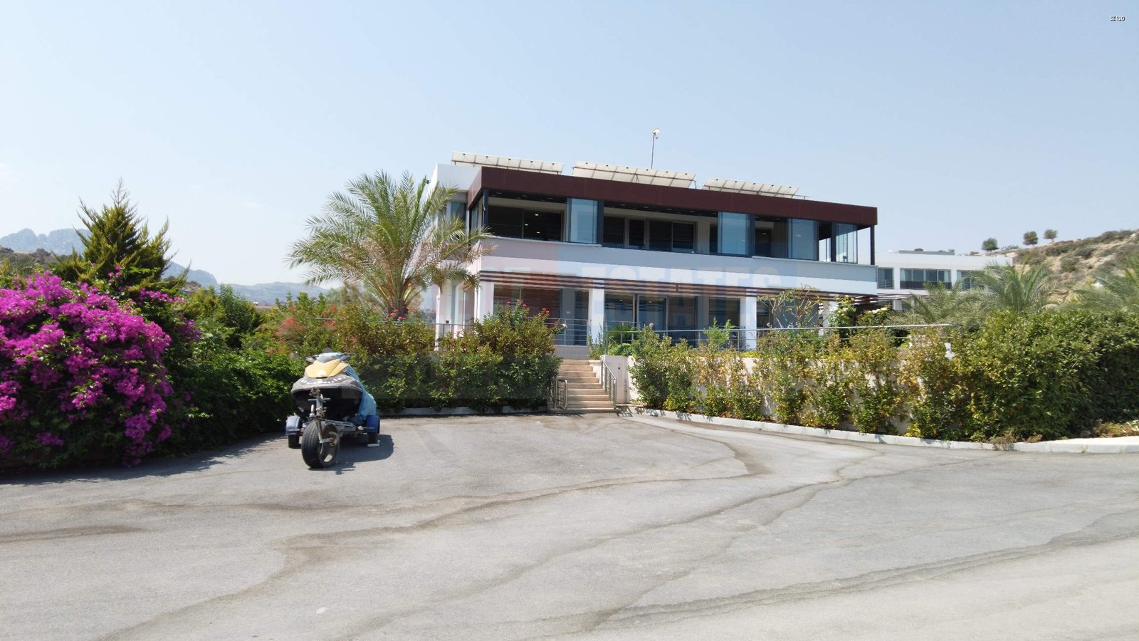 Beach front luxury villa