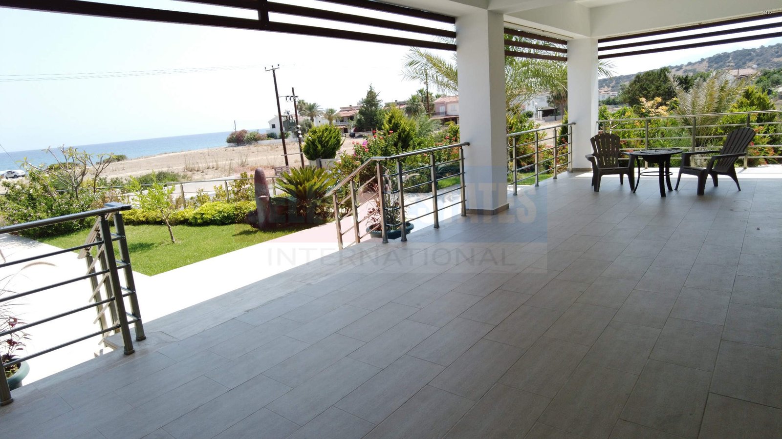 Beach front luxury villa