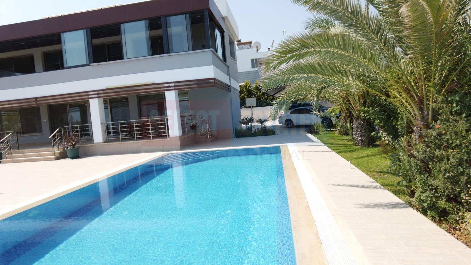 Beach front luxury villa