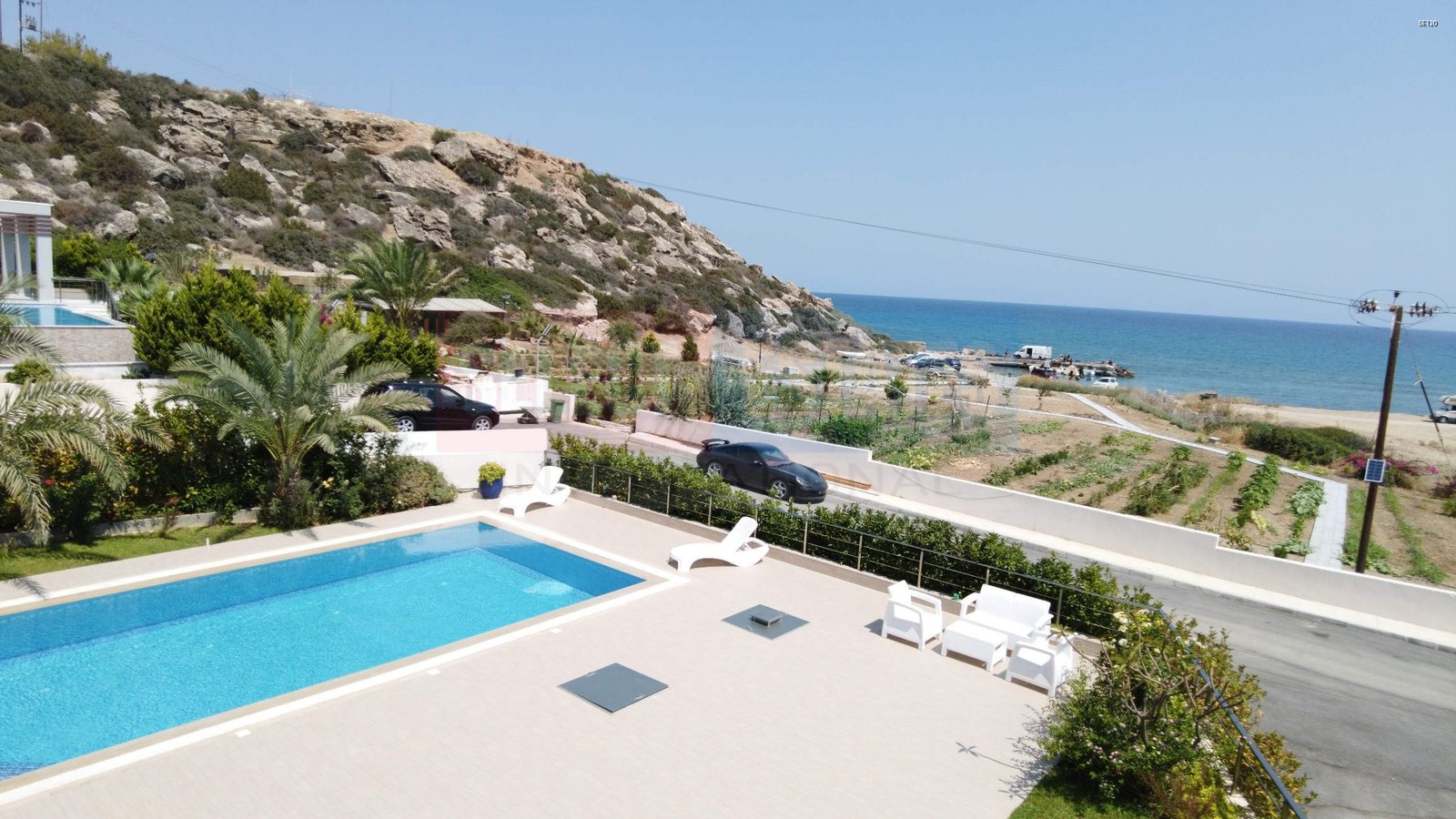 Beach front luxury villa