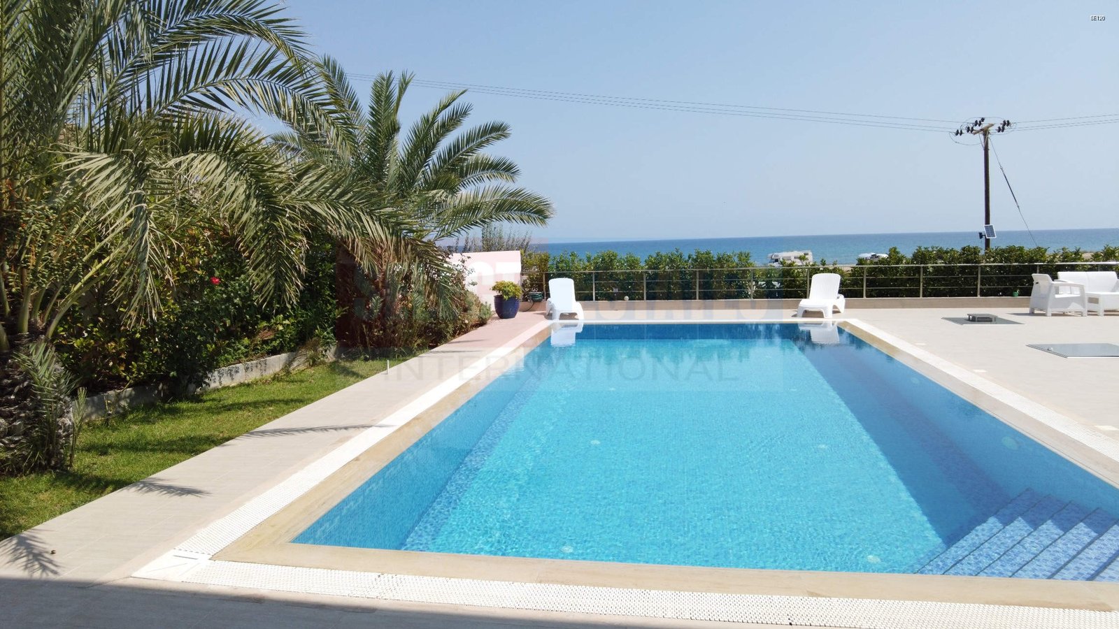 Beach front luxury villa