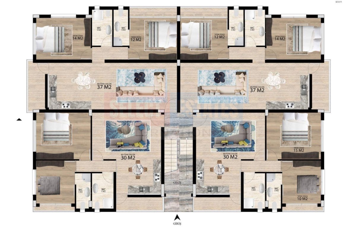 Gönyeli Turkish Title Deed Apartments for Sale